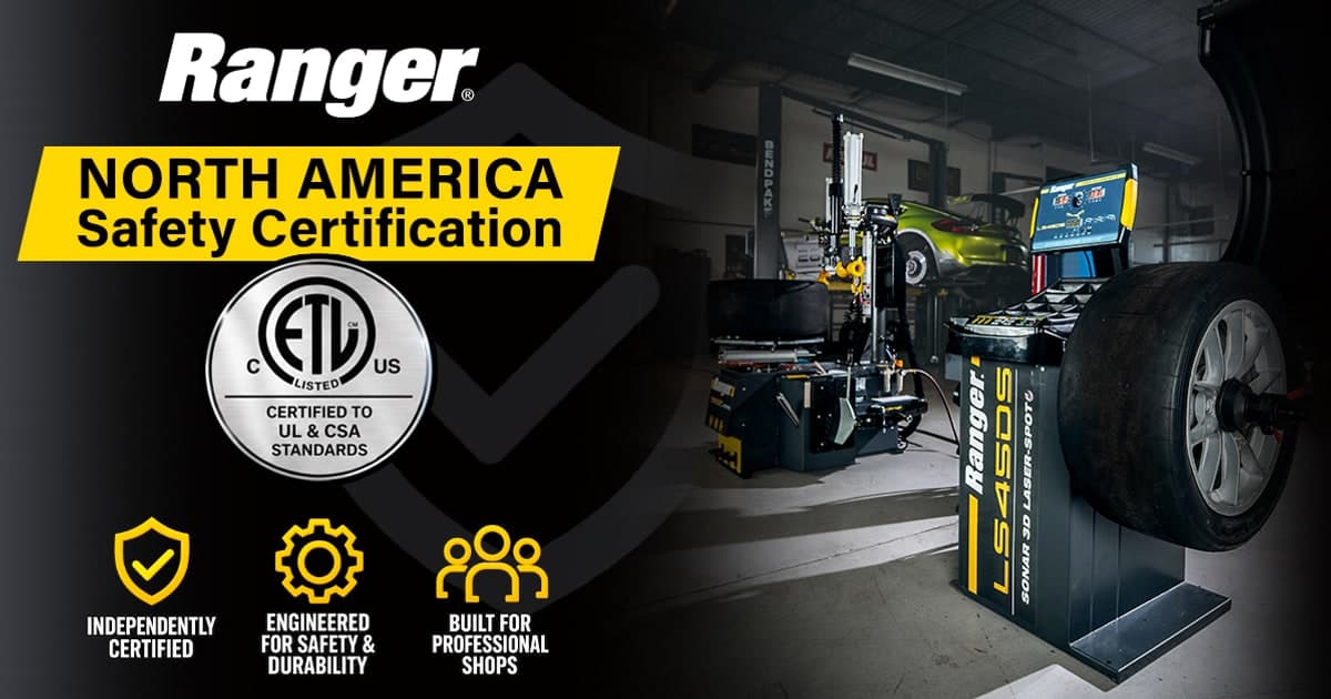 BendPak Certifies Ranger Wheel-Service Line