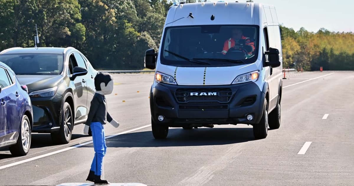 IIHS Finds AEB Gaps in Cargo Vans and Work Pickups